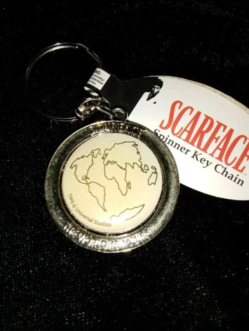 Brand New Scarface The World Is Yours Spinner Keychain